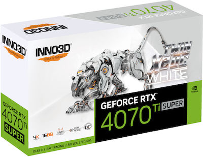 Inno 3D GeForce RTX 4070 Ti Super 16GB GDDR6X Twin X2 OC White Κάρτα Γραφικών