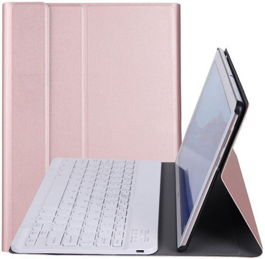Flip Cover mit Tastatur Englisch US Rosa für MediaPad T5 10.1