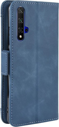 Huawei Book Piele artificială / Plastic / Silicon Albastru (Huawei Nova 5T / Honor 20 - Huawei Nova 5T / Honor 20 / Honor 20)