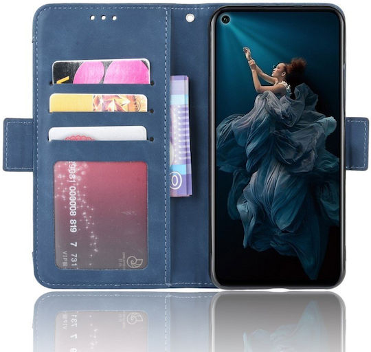 Huawei Book Piele artificială / Plastic / Silicon Albastru (Huawei Nova 5T / Honor 20 - Huawei Nova 5T / Honor 20 / Honor 20)