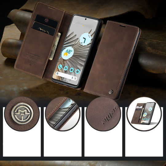 Caseme Wallet Synthetic Leather Brown (Google Pixel 7 Pro)