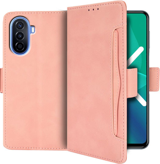 Erbord Book Δερματίνης / Πλαστικό / Σιλικόνης Ροζ (Huawei Nova Y70)