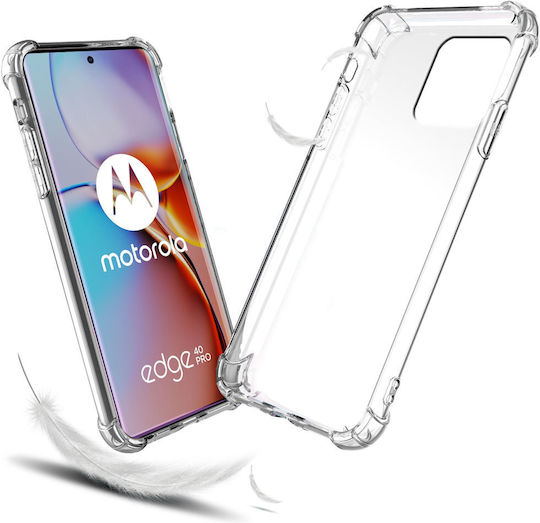 Umschlag Rückseite Silikon Transparent (Motorola Edge 40 Pro)