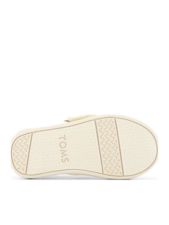 Kids Espradrilles with Hoop & Loop Closure Beige Alpargata