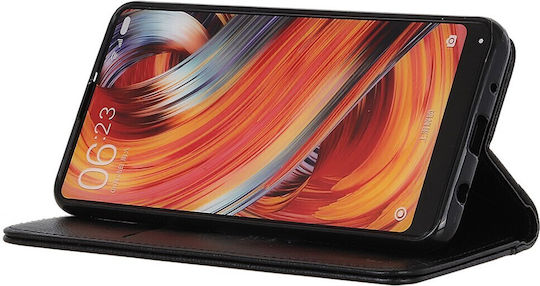 Brieftasche Leder / Silikon Schwarz (Xperia 1 V)