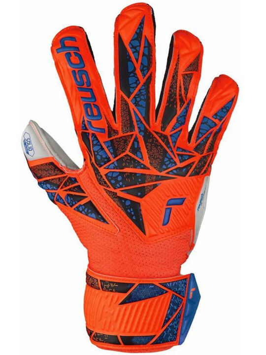 Reusch Attrakt Solid Finger Support Γάντια Τερματοφύλακα Παιδικά Πορτοκαλί