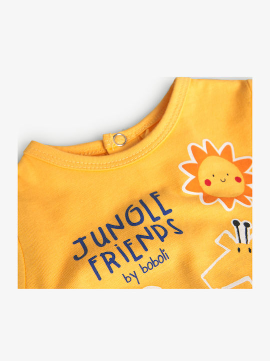 Boboli Baby Bodysuit Long-Sleeved Yellow