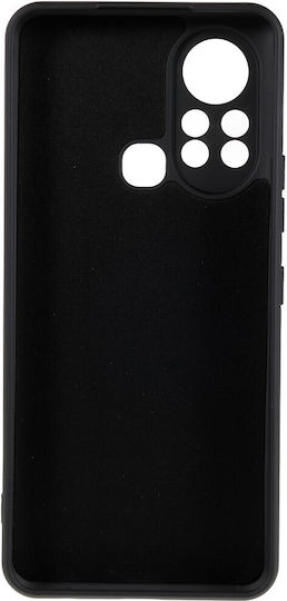 Infinix Umschlag Rückseite Silikon Schwarz (Infinix Hot 11s)