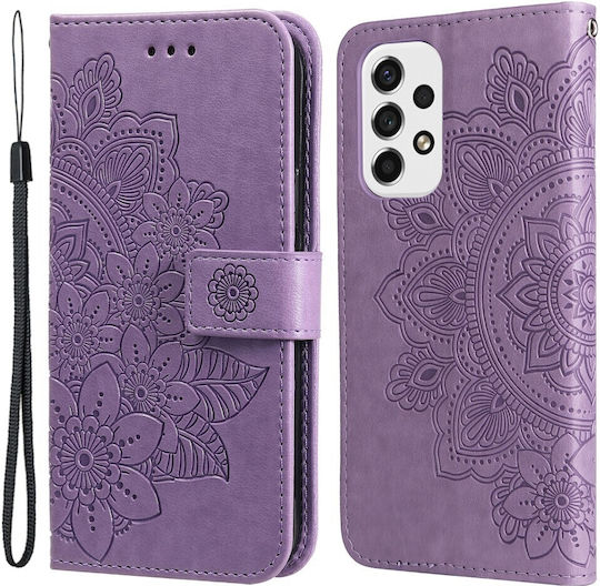 Erbord Книга Изкуствена кожа / Пластмаса / Силикон Лилав (Galaxy A53)