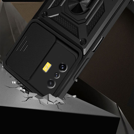 Erbord Back Cover Μεταλλικό Μαύρο (Poco F4 GT)