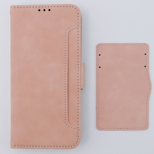 Motorola Book Δερματίνης / Πλαστικό / Σιλικόνης Ροζ (Motorola Moto G54 5G)