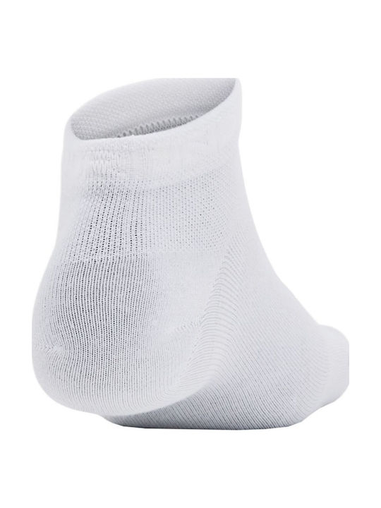 Under Armour Essential Running Κάλτσες Λευκές 3 Ζεύγη