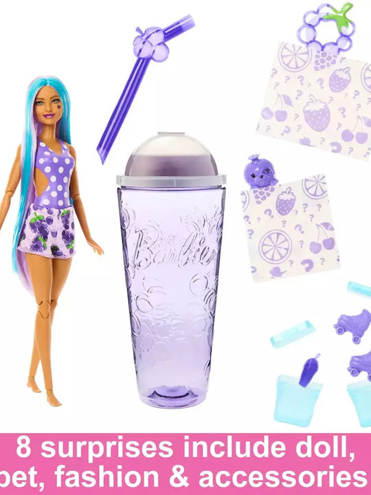 Παιχνιδολαμπάδα Pop Reveal Fruit Series Doll: Grape Fizz-scented Barbie
