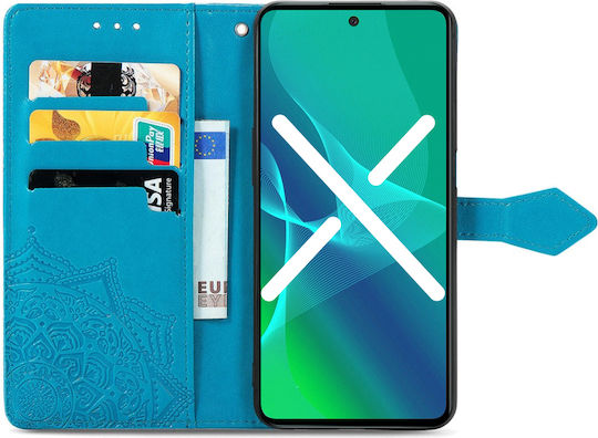 Book Piele artificială / Plastic / Silicon Albastru (Moto G52)