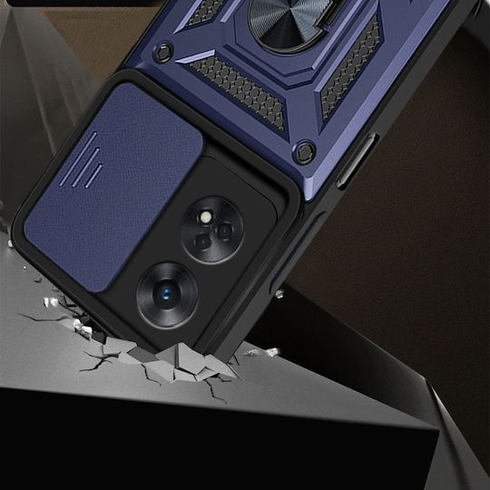Umschlag Rückseite Metallisch Blau (Oppo Reno8 T)