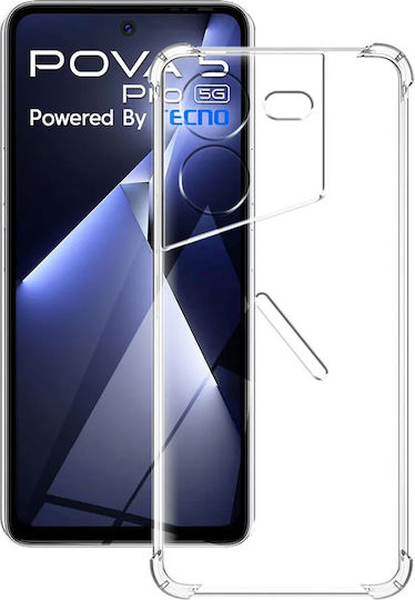 Erbord Umschlag Rückseite Silikon Transparent (Realme 5 Pro)