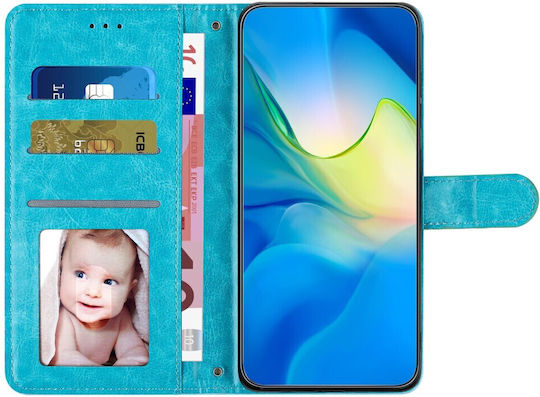 Binfen Diamond Lattice Портмоне От Изкуствена Кожа Синьо Oppo A38 4G BINFEN