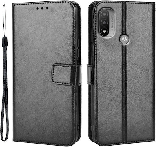 Erbord Wallet Synthetic Leather / Plastic / Silicone Black (Moto E20)