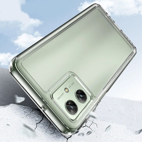Motorola Umschlag Rückseite Silikon Transparent (Motorola Moto G54 5G, Fusion Hybrid)