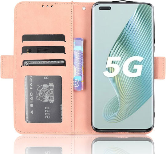 Honor Buchen Sie Synthetisches Leder / Kunststoff / Silikon Rosa (Realme 5 Pro)