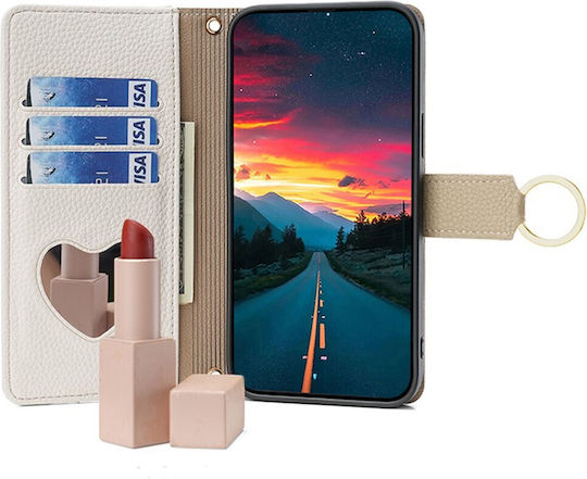 Oppo Wallet Piele artificială Alb (OnePlus 10 Pro)