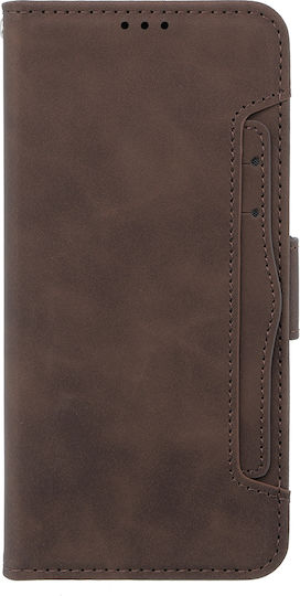 Oppo Book Piele artificială / Plastic / Silicon Maro (Oppo A58 4G)