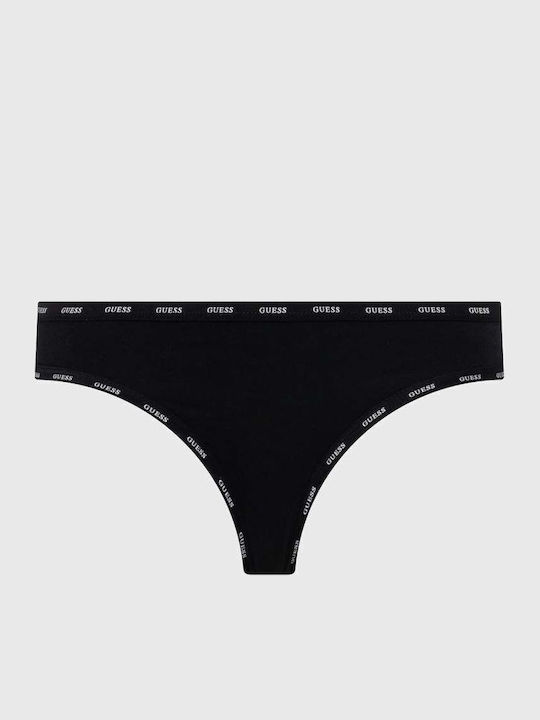 Βαμβακερά Women's String 3Pack Black