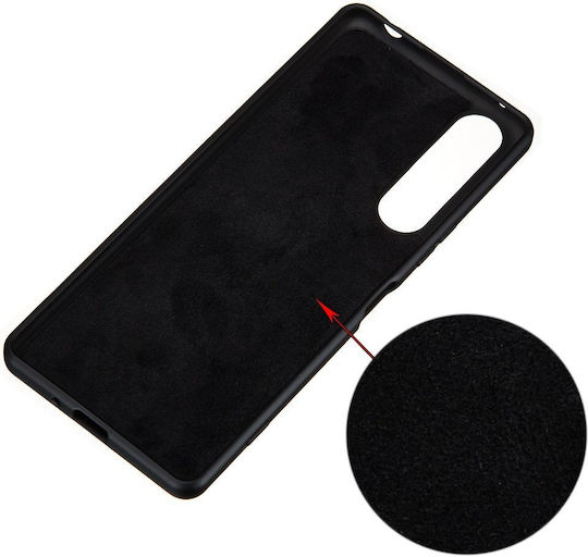 Back Cover Σιλικόνης Μαύρο (Xperia 1 II)