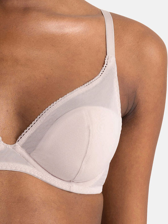 Bra with Light Padding Underwire Black/Beige