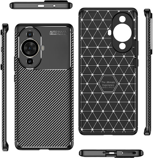 Back Cover Plastic / Silicon Negru (Huawei Nova 11 Pro)