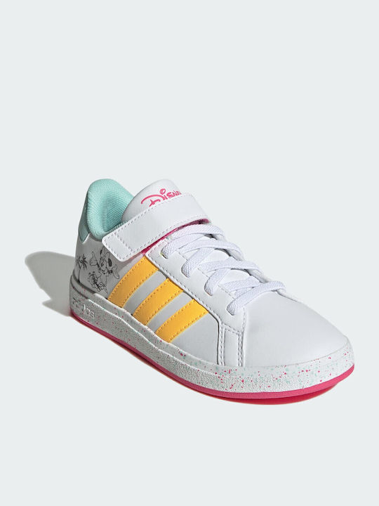 GRAND COURT Παιδικά Sneakers με Σκρατς Λευκά