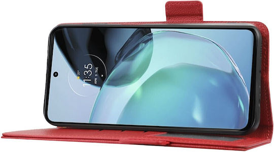 Wallet Δερματίνης Κόκκινο (Moto G72)