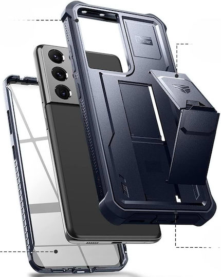 Dexnor 360 Full Cover Set with Glass Blue (Galaxy S21 Ultra)