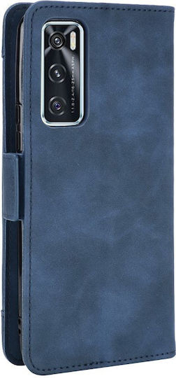 Vivo Книга Изкуствена кожа / Пластмаса / Силикон Син (vivo V20 SE, vivo Y70 2020)