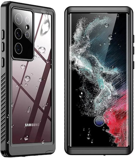 Redpepper Dot+ 360 Full Cover 2mm Αδιάβροχο Μαύρο (Galaxy S22 Ultra 5G)