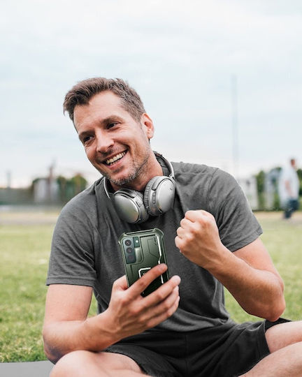 Dexnor 360 Vollschutz Set mit Glas Grün (Galaxy S22 5G)
