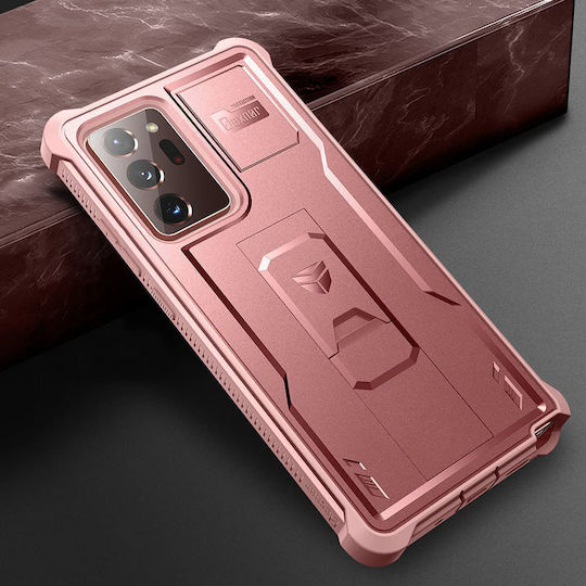 Dexnor 360 Vollschutz Set mit Glas Rosa (Galaxy Note 20 Ultra)