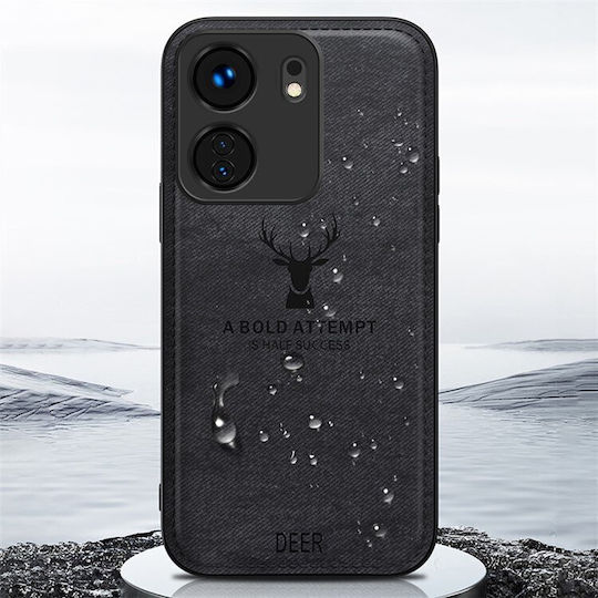 Deer Задна корица Изкуствена кожа / Силикон / Пластмаса / Кожа Зелен (Redmi 13C 4G / Poco C65 4G)