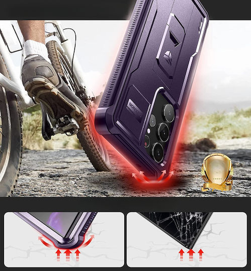 Dexnor 360 Full Cover Μωβ (Galaxy S23 Ultra)