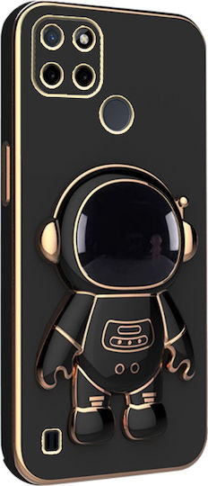 Realme Astronaut Back Cover Silicone Black (Realme C21Y, Realme C25Y)
