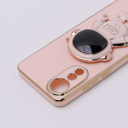 Oppo Astronaut Back Cover Σιλικόνης Ροζ (Oppo A78 4G)
