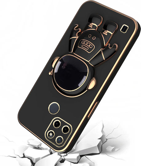 Realme Astronaut Back Cover Silicone Black (Realme C21Y, Realme C25Y)