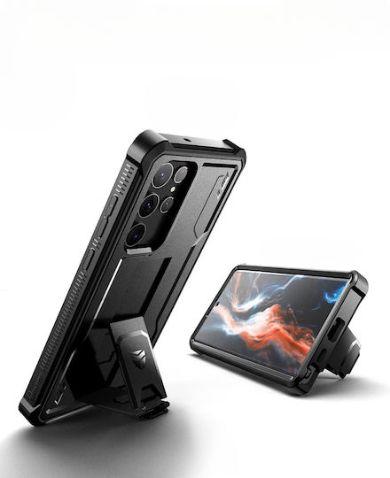 Dexnor 360 Full Cover Set cu Geam Negru (Galaxy S22 Ultra 5G)
