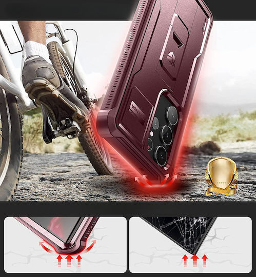 Dexnor 360 Full Cover Roșu (Galaxy S23 Ultra)