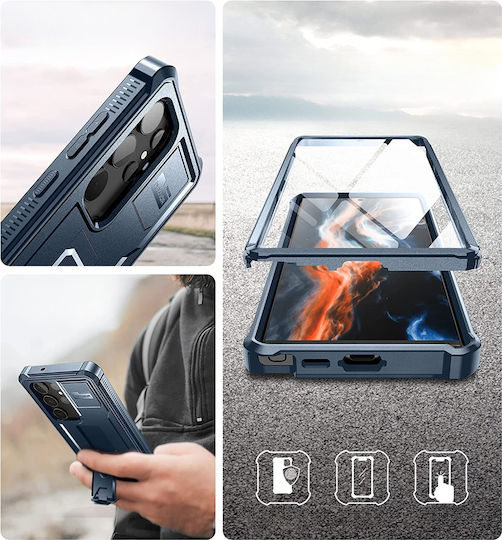 Dexnor 360 Full Cover Albastru marin (Galaxy S23 Ultra)