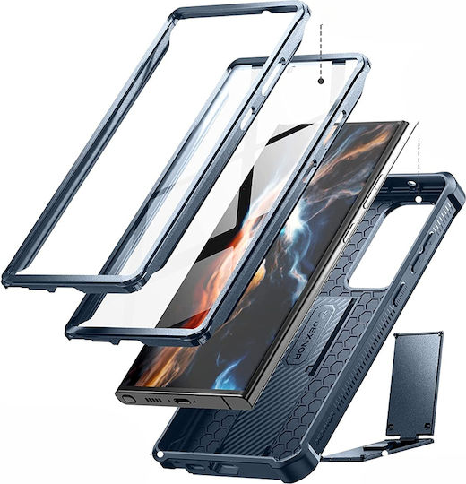 Dexnor 360 Full Cover Albastru marin (Galaxy S23 Ultra)
