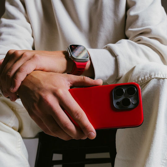 Nomad Sport Bumper Πλαστικό / Σιλικόνης 1mm Κόκκινο (iPhone 15 Pro)