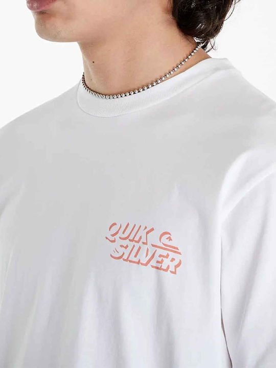 Quiksilver Ανδρική Μπλούζα Λευκή