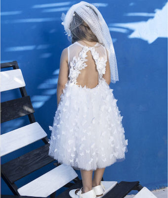 Baby Bloom White Tulle Baptism Dress