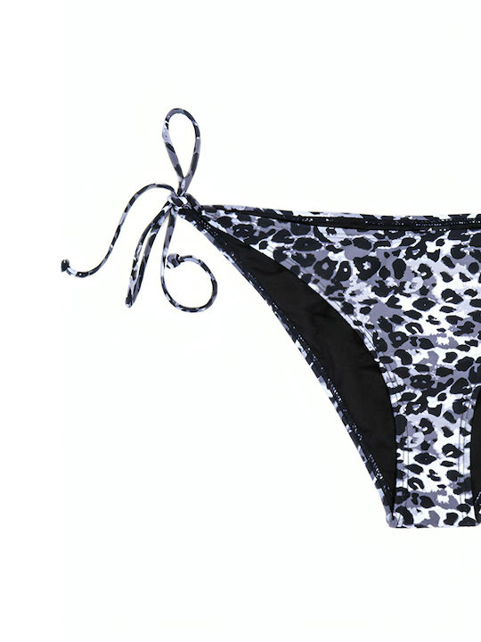 Bikini Brasilien mit Schnürchen Gray